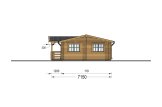 Log Cabin DONNA S (44+44 mm), 63 m² With 11.5 m² Terrace specification 4