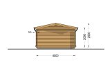 Single Wooden Garage CLASSIC (44 mm), 4x7.5 m (13'x25'), 30 m² specification 4