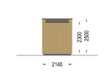 Garden Office Pod PREMIUM L (Insulated, 34 mm + Cladding), 2x2 m (6'6" x 6'6"), 4 m² specification 4