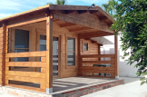 Log Cabin ISLA (44+44 mm + Insulation), 6x5 m (20'x16'), 18 m² With 7 m² Terrace customer 1