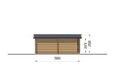 Single Wooden Garage CLASSIC (34 mm), 4x6 m (13'x20'), 24 m² specification 5