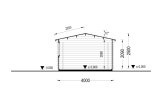 Single Wooden Garage CLASSIC (34 mm), 4x7.5 m (13'x25'), 30 m² specification 6