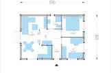 Log Cabin GRETA S (44 mm + Cladding), 48 m² specification 1