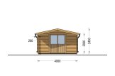 Garden Log Cabin RENNES (34 mm), 4x3 m (13'x10'), 12 m² specification 2