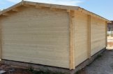 Log Cabin LEA With Shed Attached (66 mm), 7x4 m (23'x13'), 28 m² customer 2