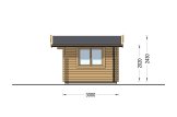 Garden Log Cabin LILLE (44 mm), 4x3 m (13'x10'), 12 m² specification 5