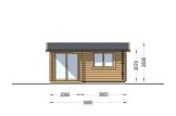 Log Cabin OSLO (44 mm), 5x4 m (16'x13'), 20 m² specification 2