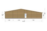 Log Cabin House RIVIERA S (44+44 mm), 130 m² specification 4