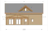 Log Cabin House VERA S (44 mm + Cladding), 126 m² specification 3