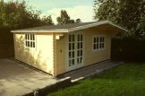 Log Cabin WISSOUS (34 mm), 5x5 m (16'x16'), 25 m² customer 2