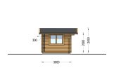 Garden Log Cabin RENNES (34 mm), 4x3 m (13'x10'), 12 m² specification 3