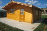 Garden Log Cabin DREUX (66 mm), 4x4 m (13'x13'), 16 m² customer 3