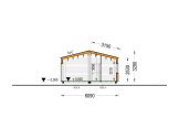 Granny Annexe ANGELA M (44 mm + Cladding + Insulation), 8.2x6.2 m (27'x 20'), 50 m² specification 7