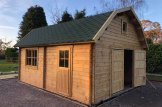 Single Wooden Garage MISSISSIPPI (44 mm), 5x6 m (16'x20'), 30 m² customer 3