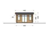 Garden Office Shed POOLHOUSE (34 mm), 4x3 m (13'x10'), 12 m² specification 2