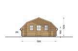Single Wooden Garage TEXAS (44 mm), 6x6 m (20'x20') specification 4