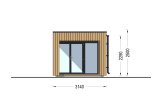 Garden room INES PLUS with terrace (Insulated, 34 + cladding), 6x3 m (20'x10'), 18 m² specification 5