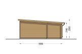 Single Wooden Carport MODERN With A Shed 5.95x5 m (20’x16’) specification 3
