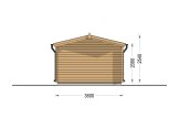 Single Wooden Garage CLASSIC (34 mm), 3.6x5.4 m (12'x18'), 20 m² specification 4