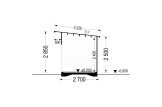 Garden Log Cabin MALTA S (44 mm), 5x3 m (16'x10'), 12 m² specification 6