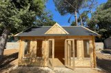 Garden Room CLOCKHOUSE (44+44 mm + Insulation), 5.5x4 m (18'x13'), 22 m² customer 3