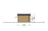 Single Wooden Garage With Flat Roof MODERN (44 mm), 4x6 m (13'x20'), 24 m² specification 4