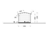 Garden Log Cabin PETER (34 mm), 3x4 m (10'x13'), 12 m² specification 6