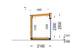 Garden Office Pod PREMIUM L (Insulated PLUS, 34 mm + Cladding), 2x2 m (6'6" x 6'6"), 4 m² specification 6