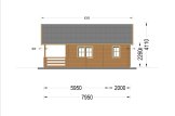 Log Cabin ANGERS S (34+34 mm), 36 m² + 19 m² Terrace specification 6