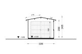 Single Wooden Garage CLASSIC (34 mm), 3.2x5.2 m (11'x17'), 16 m² specification 6