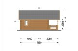 Log Cabin ANGERS S (34+34 mm), 36 m² + 19 m² Terrace specification 4