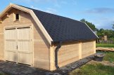 Single Wooden Garage BARN (44 mm), 5x6 m (16'x20') customer 3