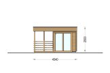 Outdoor Sauna FREJA (44 mm), 4.5x2.5 m, 4.85 m² specification 2