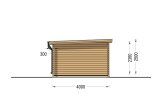 Single Wooden Carport MODERN With A Shed 8x4 m (26’x13’) specification 2