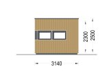 Garden Office Pod PREMIUM L (34 mm + Cladding), 3x3 m (10' x 10'), 9 m² specification 5