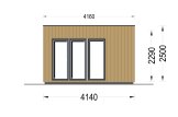 Garden Room PREMIUM S (Insulated PLUS, 34 mm + Cladding), 4.1x2.4 m (14'x8'), 10 m² specification 2