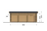 Garden Log Cabin ELEONORA (44 mm), 6.6x3 m, 19.8 m² specification 4