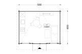 Garden Room ESSEX S (44 mm), 5x4 m (16'x13'), 20 m² specification 1