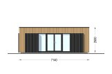 Garden Room PREMIUM (34 mm + Cladding), 7x4 m (23’x13’), 25 m² specification 2