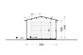 Single Wooden Garage CLASSIC (34 mm), 3.6x5.4 m (12'x18'), 20 m² specification 6