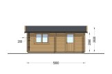 Single Wooden Garage CLASSIC (44 mm), 5x6 m (16'x20'), 30 m² specification 3