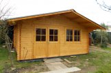 Log Cabin LILLE (34 mm), 5x5 m (16'x16'), 25 m² customer 2