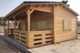 Log Cabin AMELIA (66 mm), 9x6 m (30'x20'), 32 m² With 20 m² Terrace customer 3