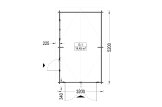 Single Wooden Garage CLASSIC (34 mm), 3.2x5.2 m (11'x17'), 16 m² specification 1