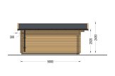 Log Cabin LILLE (34 mm), 4x5 m (13'x16'), 20 m² specification 3