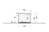 Garden Log Cabin MALTA (34 mm), 3x3 m (10'x10'), 9 m² specification 6