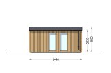 Outdoor Sauna SERENE (34 mm + Cladding), 5.3x2.5 m, 5 m² specification 5