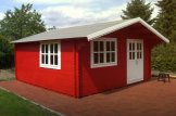 Log Cabin LILLE (44 mm), 5x5 m (16'x16'), 25 m² customer 1