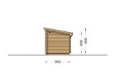 Outdoor Sauna VIGOR (44 mm), 4.5x2.5 m, 4.9 m² specification 5