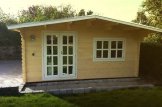 Log Cabin WISSOUS (34 mm), 5x5 m (16'x16'), 25 m² customer 1